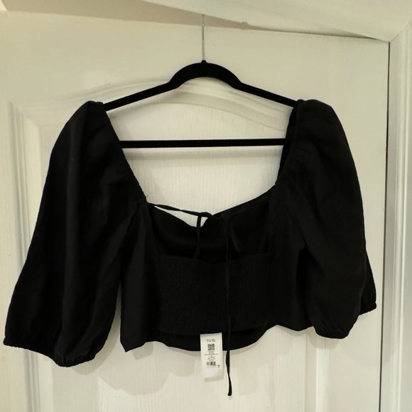 NWT Dynamite Nya Linen Bubble Sleeve Top - Picture 5 of 5